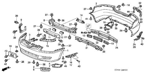 2004 honda accord sheet metal|Honda accord parts diagram.